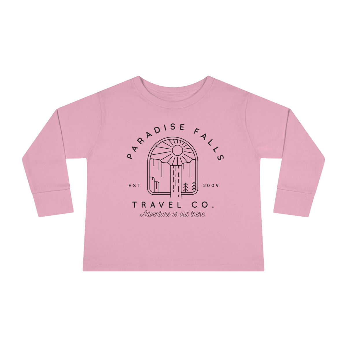 Paradise Falls Vacation Co. Rabbit Skins Toddler Long Sleeve Tee