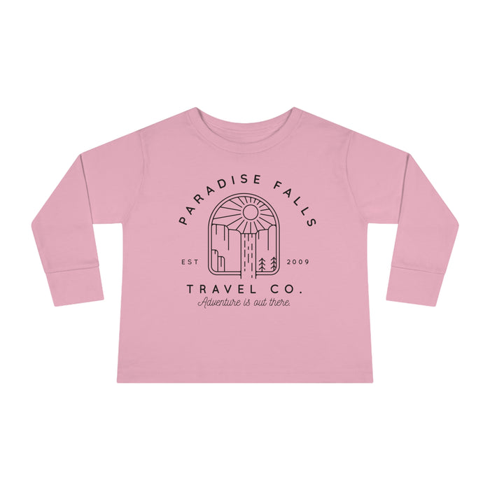 Paradise Falls Vacation Co. Rabbit Skins Toddler Long Sleeve Tee