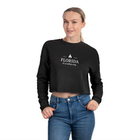 Florida It's One Hell Of A Drug Women's Bella Canvas Cropped Sweatshirt