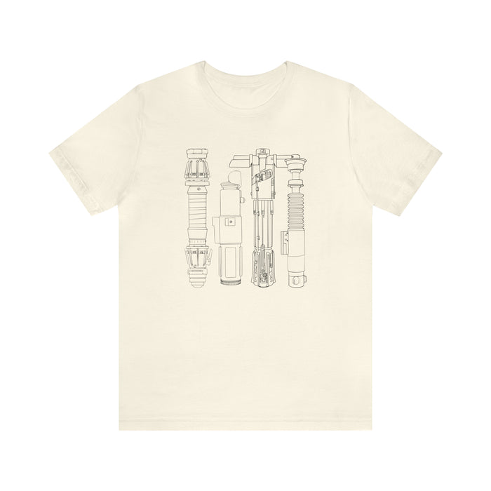 Lightsabers Bella Canvas Unisex Jersey Short Sleeve Tee