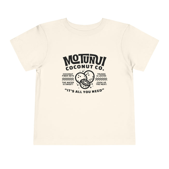 Motunui Coconut Co Bella Canvas Toddler Short Sleeve Tee