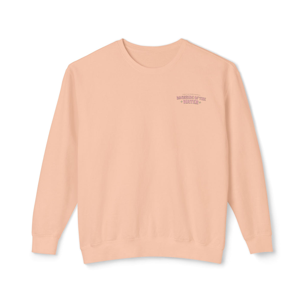 Backside of the Water Unisex Lightweight Comfort Colors Crewneck Sweatshirt