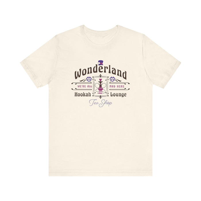 Wonderland Hookah Lounge Bella Canvas Unisex Jersey Short Sleeve Tee