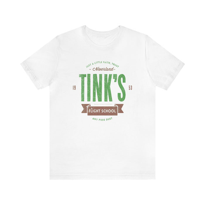 Not synced Tink’s Flight School Bella Canvas Unisex Jersey Short Sleeve Tee