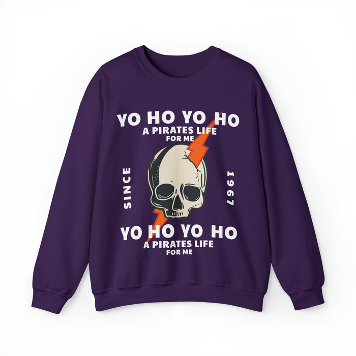 Yo Ho Pirates Life For Me Gildan Unisex Heavy Blend™ Crewneck Sweatshirt