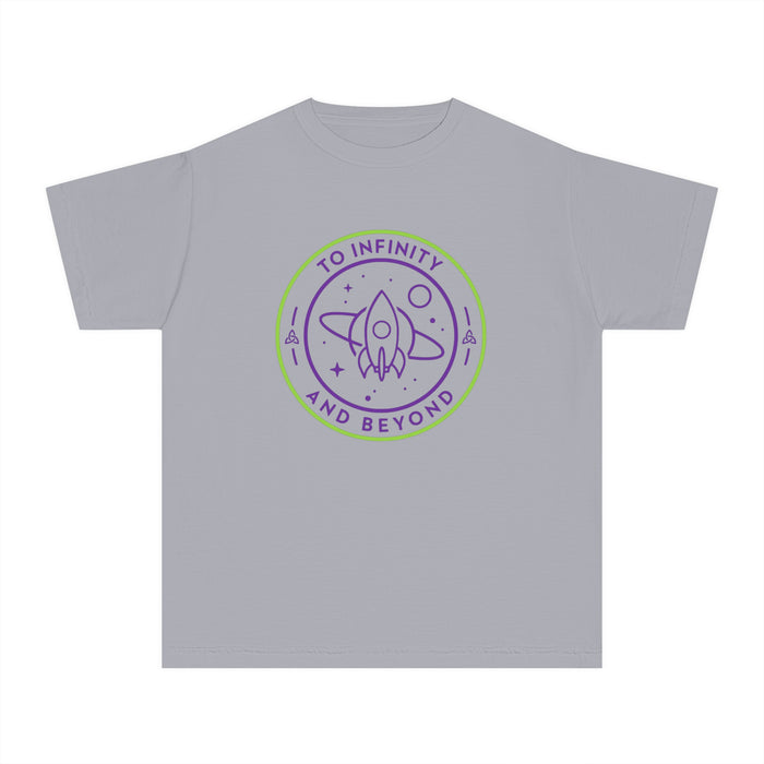 To Infinity And Beyond Comfort Colors Youth Midweight Tee