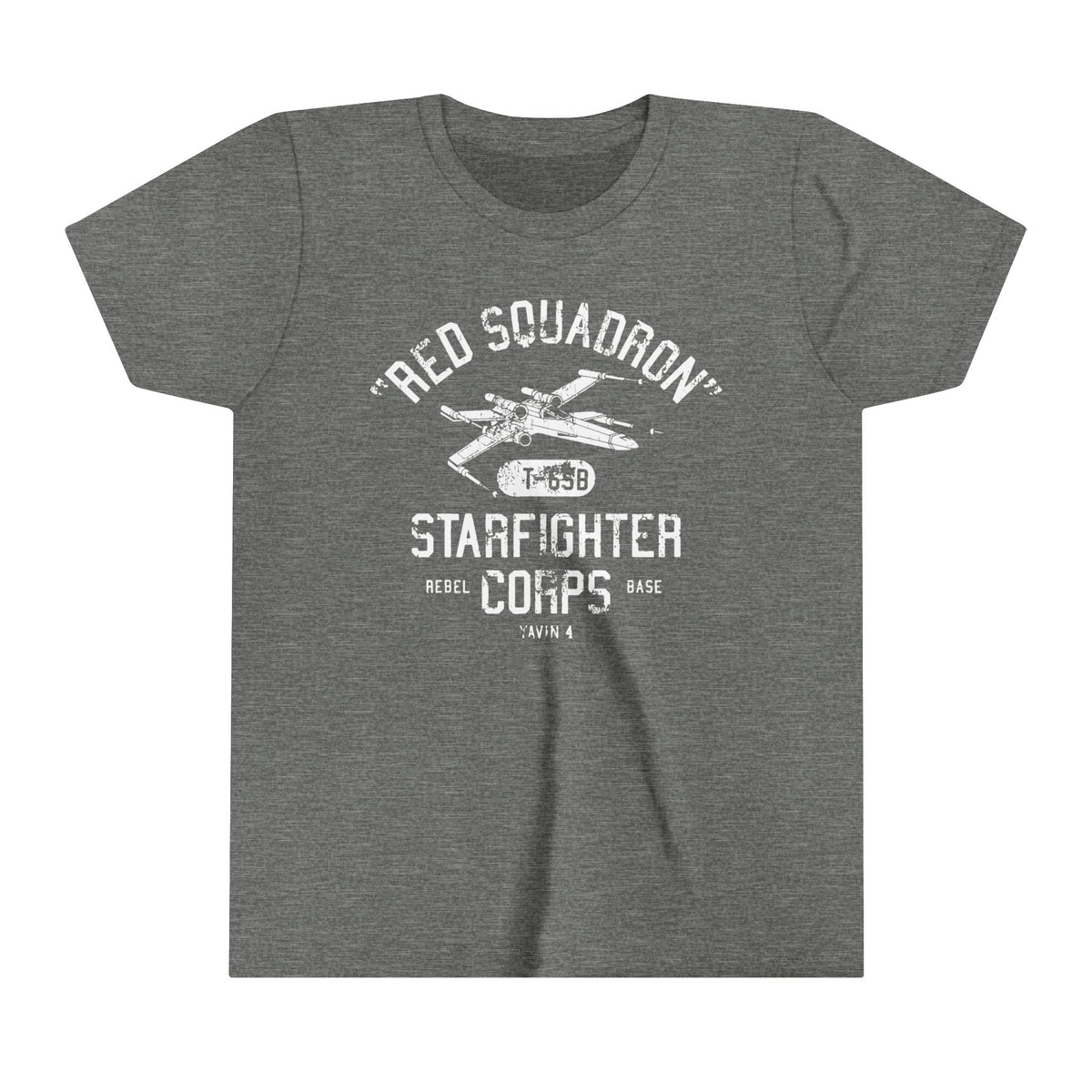 Red Squadron Starfighter Corps Bella Canvas Youth Short Sleeve Tee