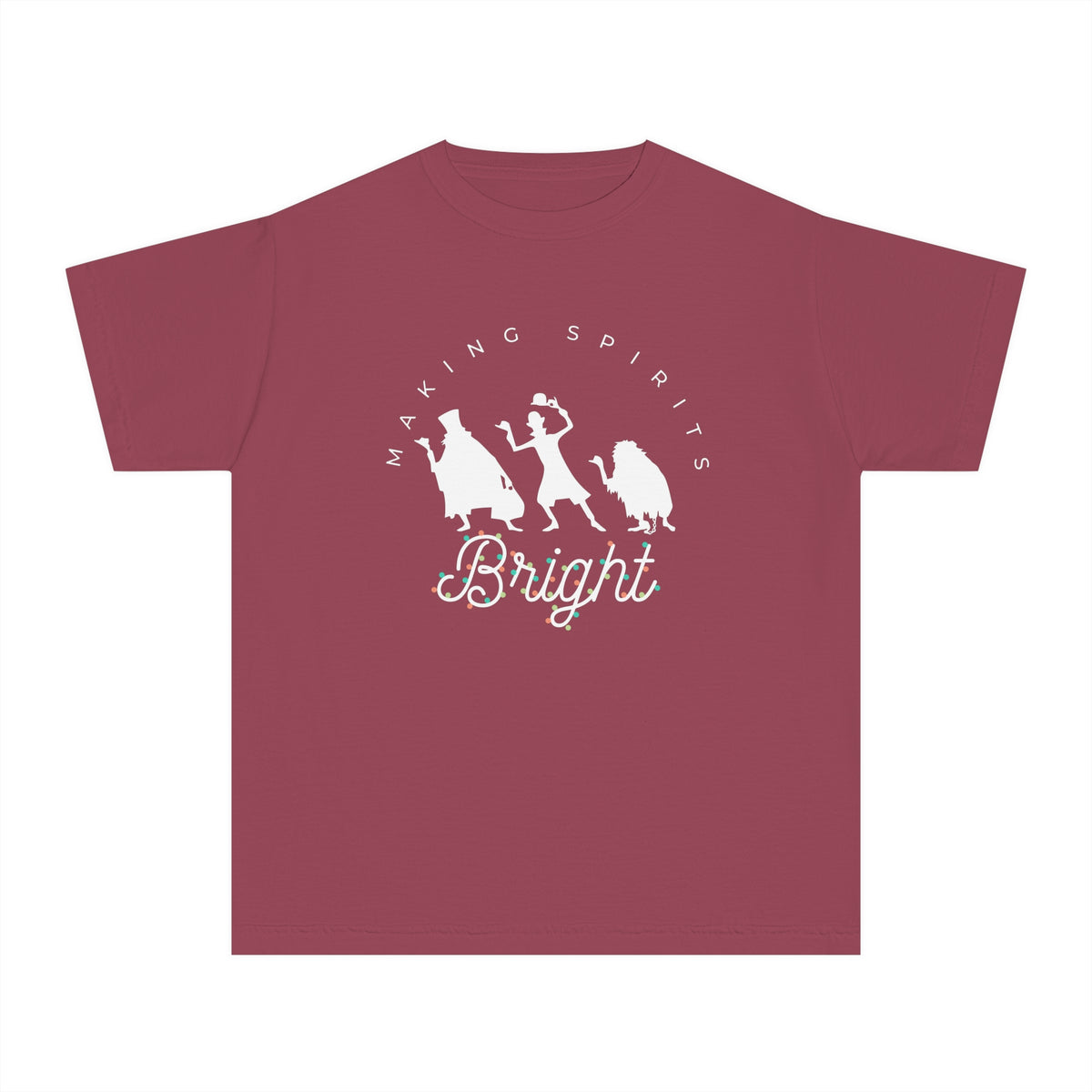 Making Spirits Bright Comfort Colors Youth Midweight Tee