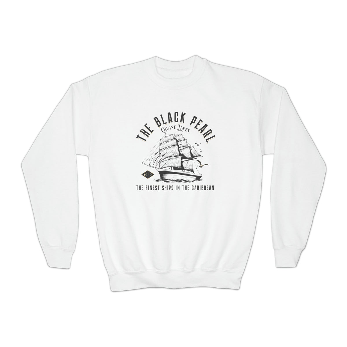 Black Pearl Cruise Lines Gildan Youth Crewneck Sweatshirt