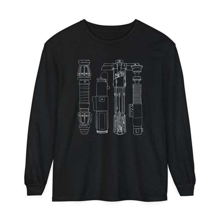 Lightsabers Comfort Colors Unisex Garment-dyed Long Sleeve T-Shirt