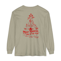 It's The Most Magical Time of the Year Castle Comfort Colors Unisex Garment-dyed Long Sleeve T-Shirt