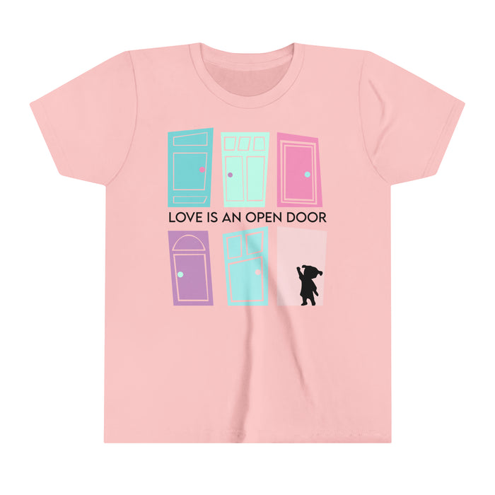 Love Is An Open Door Bella Canvas Youth Short Sleeve Tee