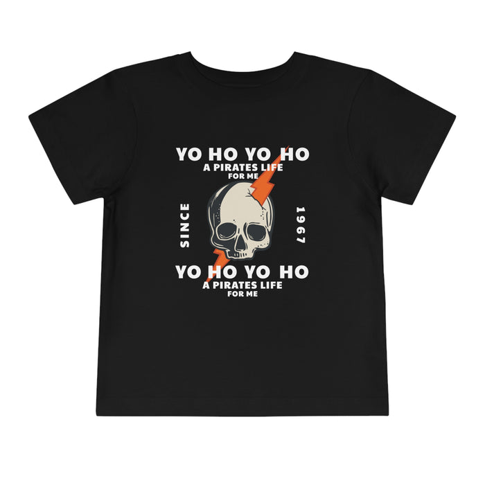 Yo Ho Pirates Life For Me Bella Canvas Toddler Short Sleeve Tee