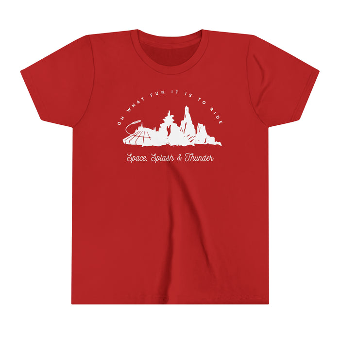 Oh What Fun It Is To Ride  Bella Canvas Youth Short Sleeve Tee