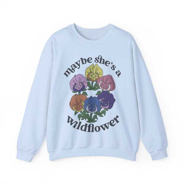 Maybe She’s A Wildflower Gildan Unisex Heavy Blend™ Crewneck Sweatshirt