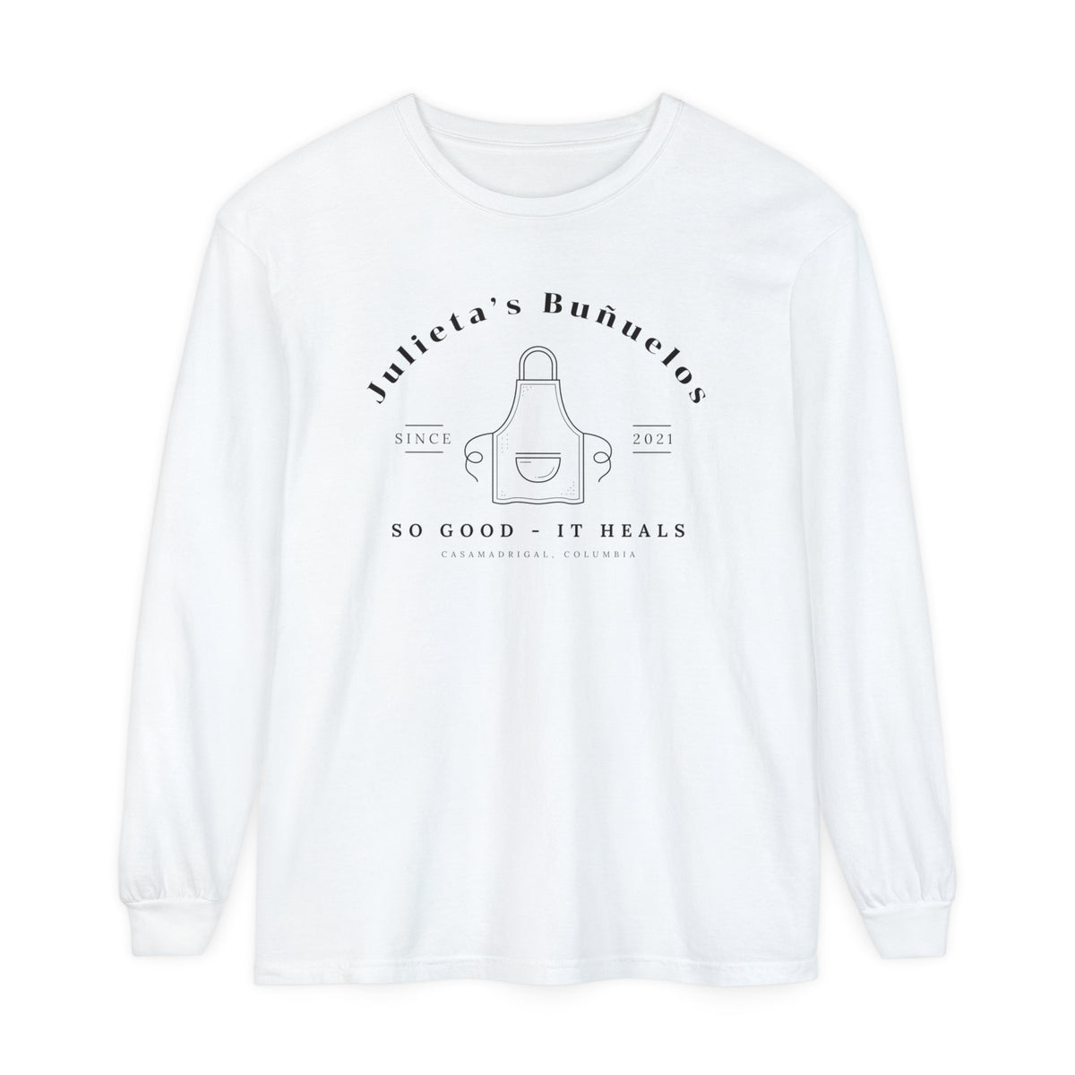 Julieta's Buñuelos Comfort Colors Unisex Garment-dyed Long Sleeve T-Shirt