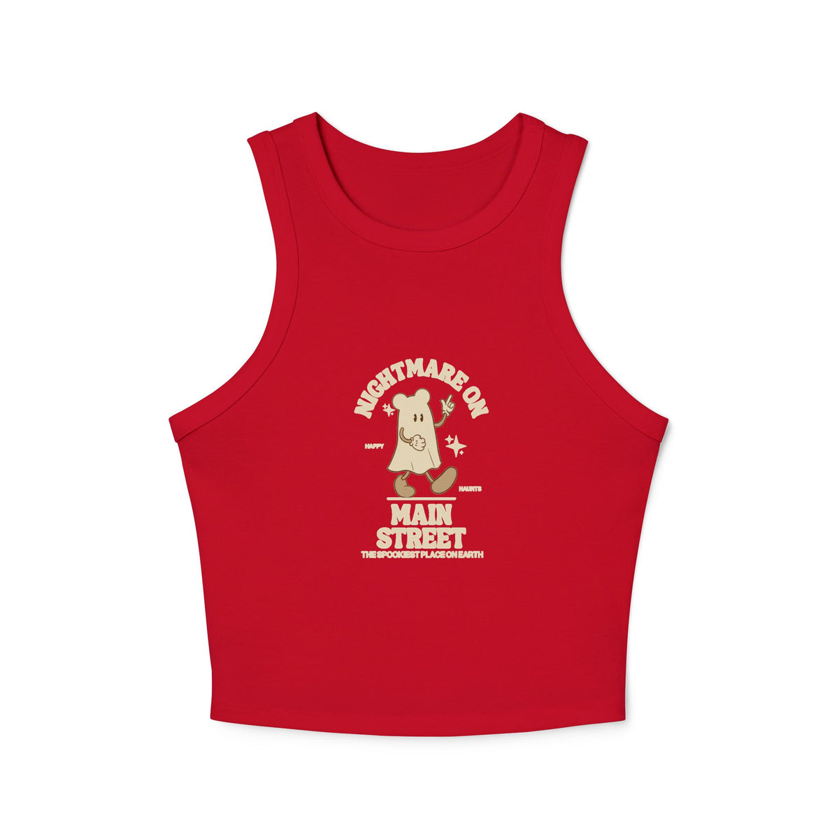 Nightmare on Main Street Women's Micro Rib Racer Tank Top