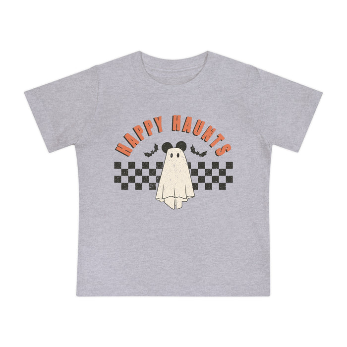 Happy Haunts Bella Canvas Baby Short Sleeve T-Shirt