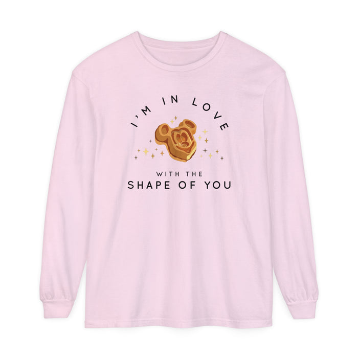 I'm in Love with the Shape of You Comfort Colors Unisex Garment-dyed Long Sleeve T-Shirt