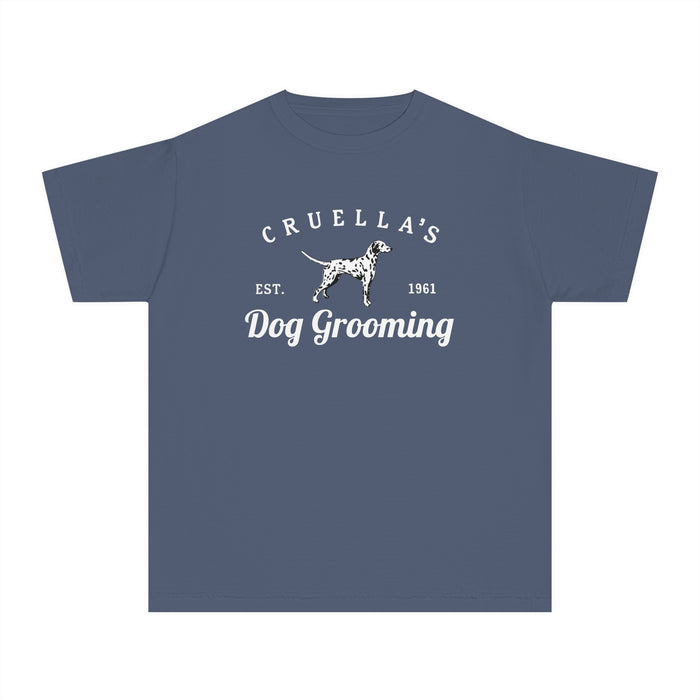 Cruella’s Dog Grooming Comfort Colors Youth Midweight Tee