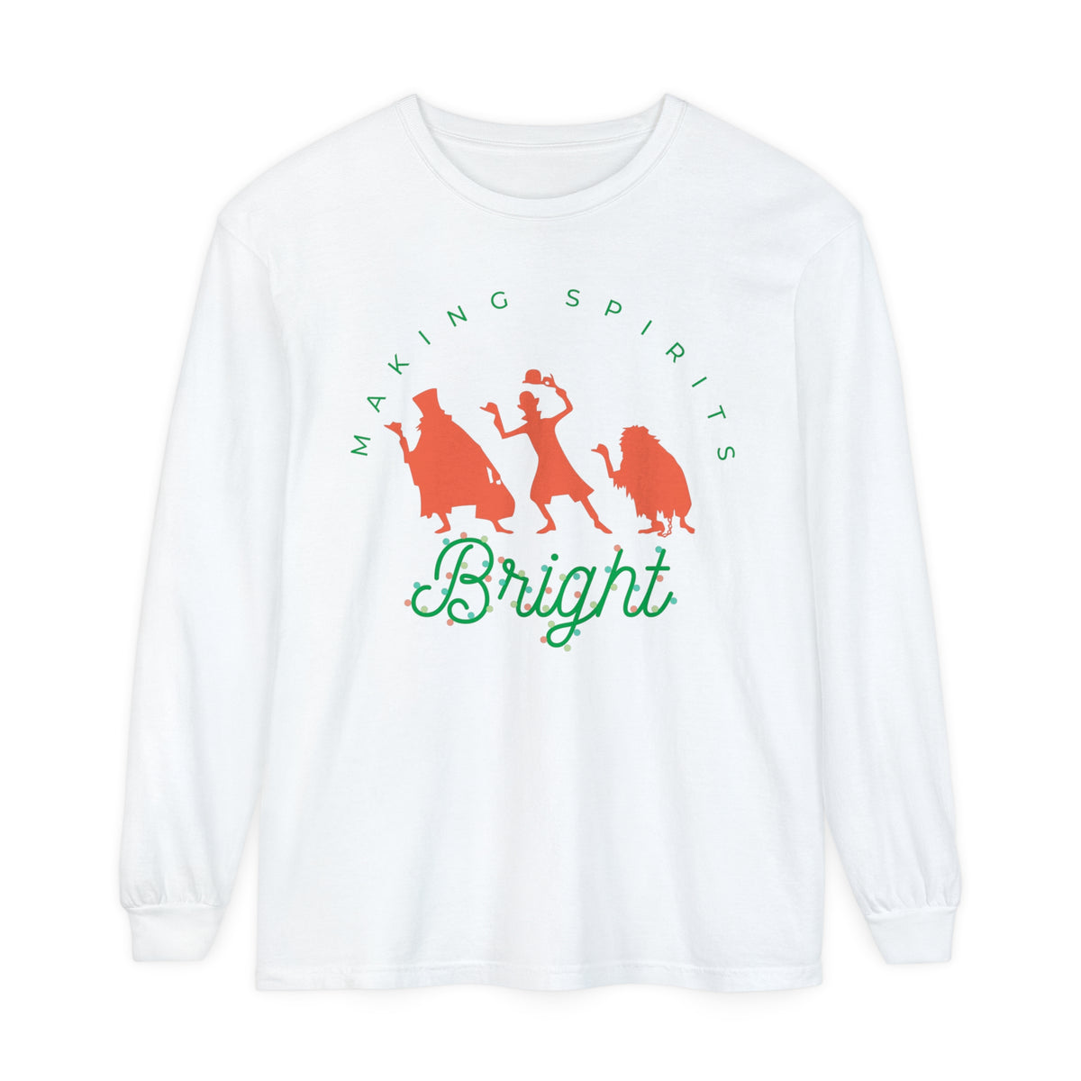 Making Spirits Bright Comfort Colors Unisex Garment-dyed Long Sleeve T-Shirt