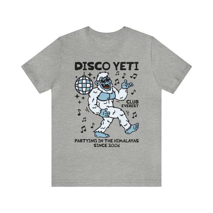 Disco Yeti Bella Canvas Unisex Jersey Short Sleeve Tee