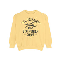 Red Squadron Starfighter Corps Comfort Colors Unisex Garment-Dyed Sweatshirt