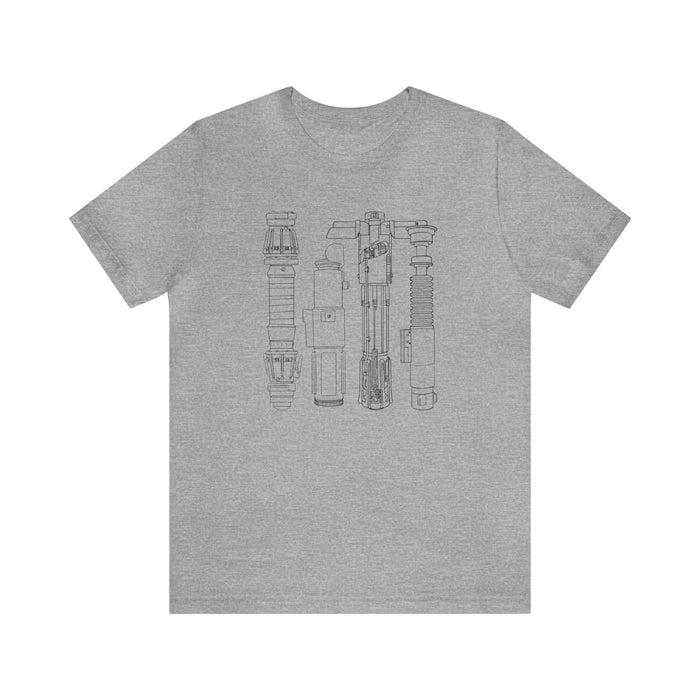 Lightsabers Bella Canvas Unisex Jersey Short Sleeve Tee