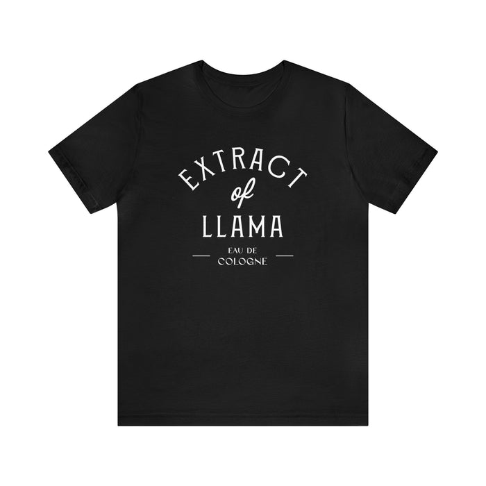 Extract of Llama Bella Canvas Unisex Jersey Short Sleeve Tee