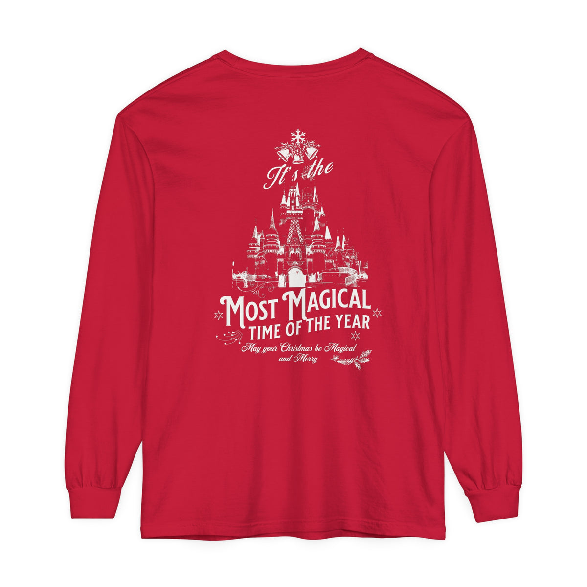 It's The Most Magical Time of the Year Castle Comfort Colors Unisex Garment-dyed Long Sleeve T-Shirt