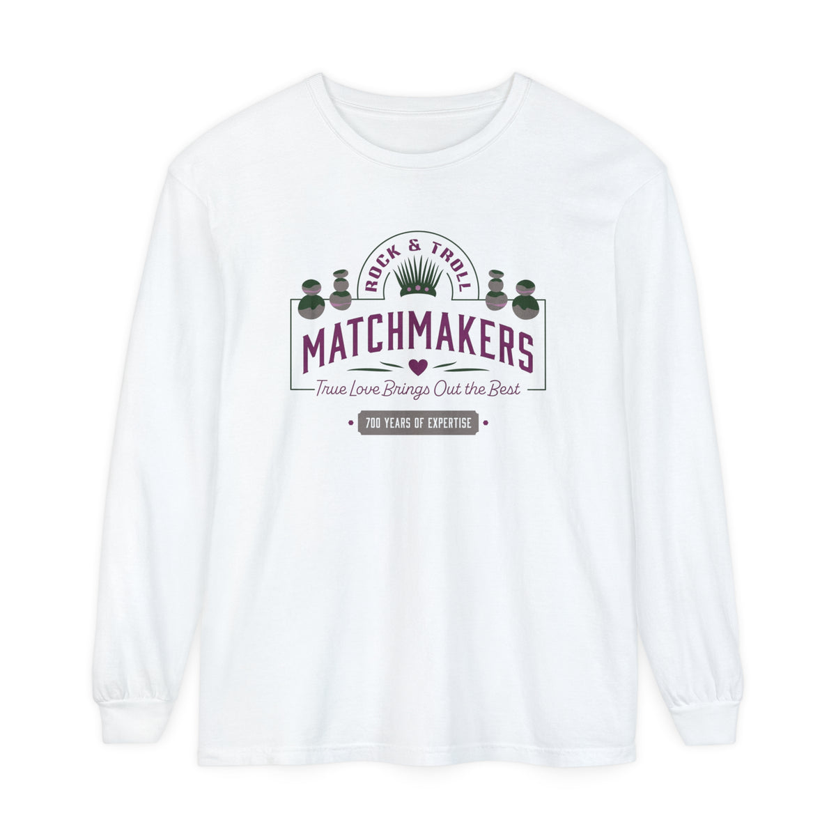 Rock & Troll Matchmakers Comfort Colors Unisex Garment-dyed Long Sleeve T-Shirt