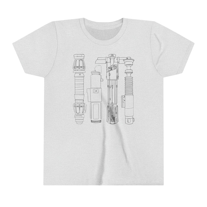 Lightsabers Bella Canvas Youth Short Sleeve Tee