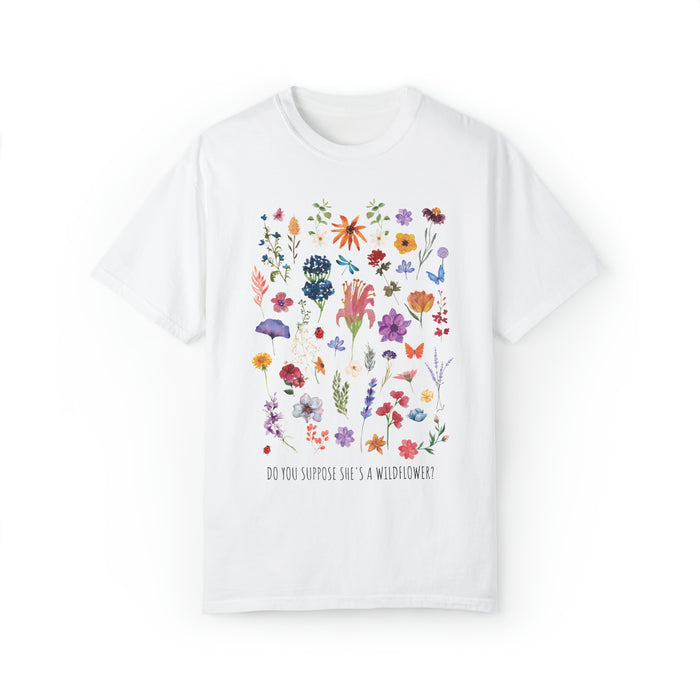 Do You Suppose She's A Wildflower Comfort Colors Unisex Garment-Dyed T-shirt