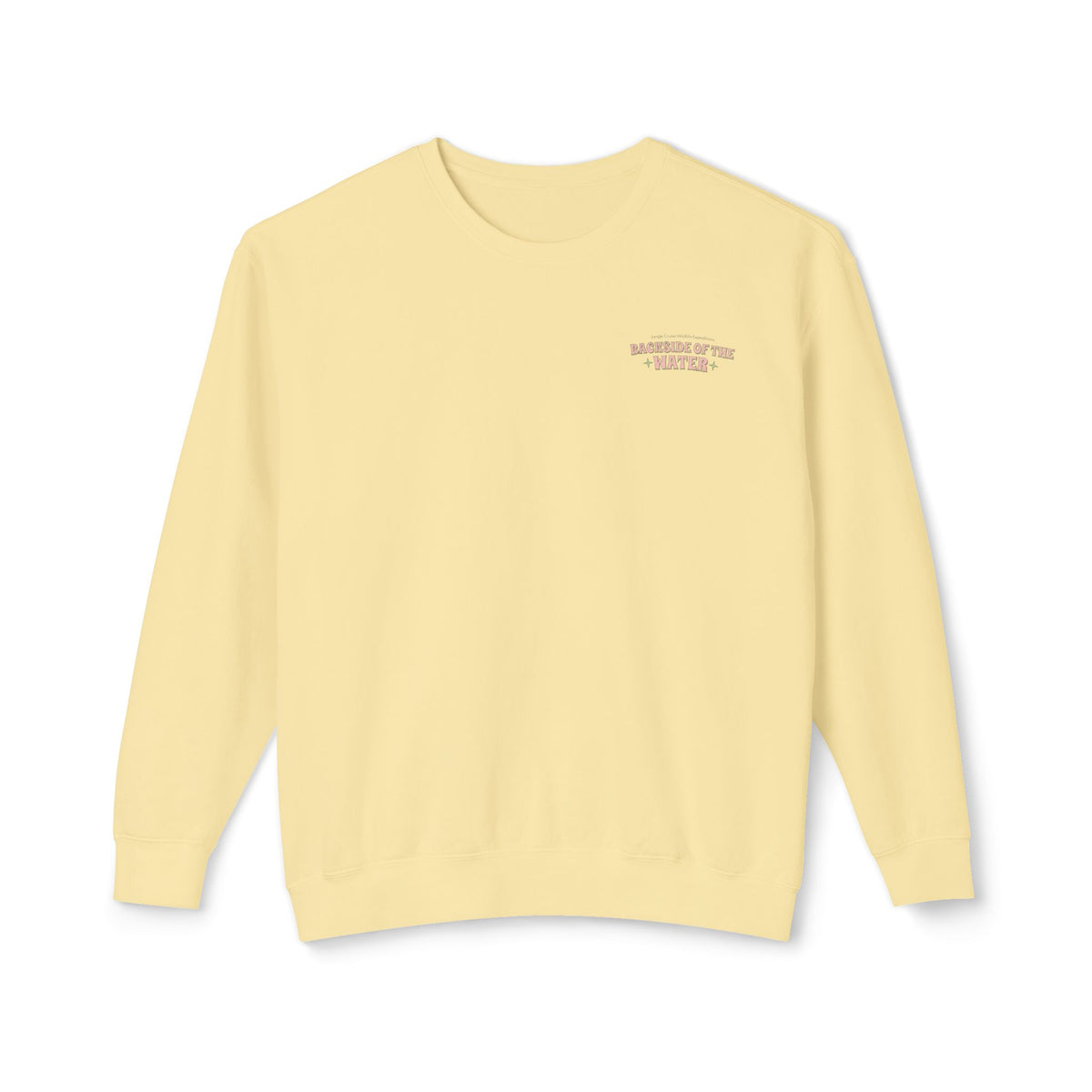 Backside of the Water Unisex Lightweight Comfort Colors Crewneck Sweatshirt