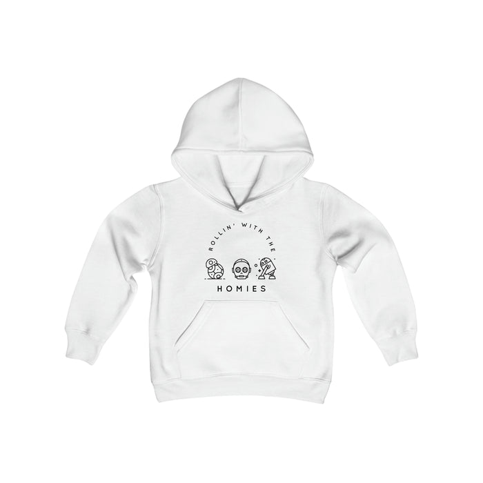 Rollin’ With The Homies Gildan Youth Heavy Blend Hooded Sweatshirt