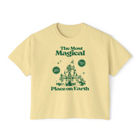 The Most Magical Place On Earth Comfort Colors Women's Boxy Tee