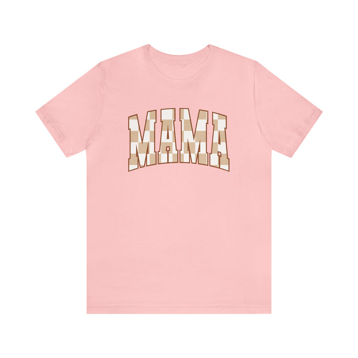 Checkered Mama Bella Canvas Unisex Jersey Short Sleeve Tee