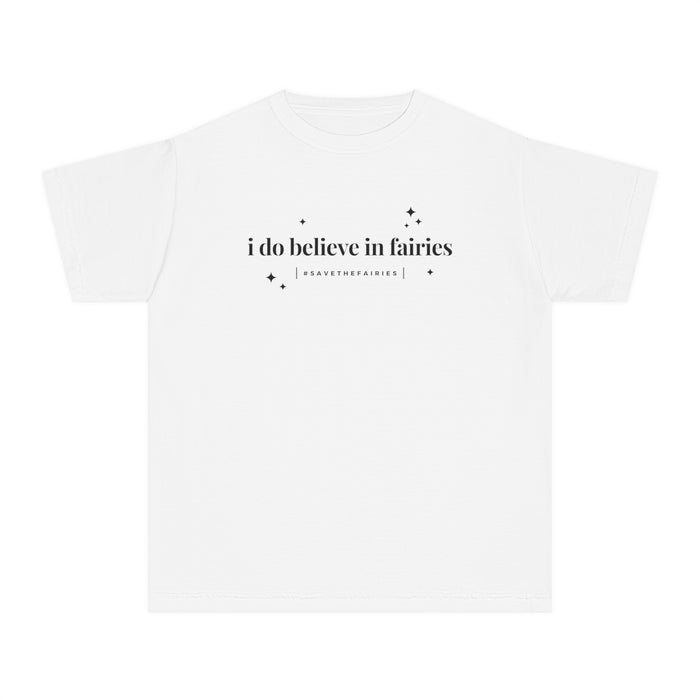 I Do Believe In Fairies Comfort Colors Youth Midweight Tee