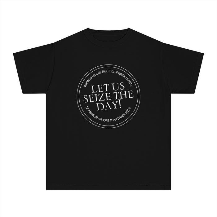 Let Us Seize The Day Comfort Colors Youth Midweight Tee