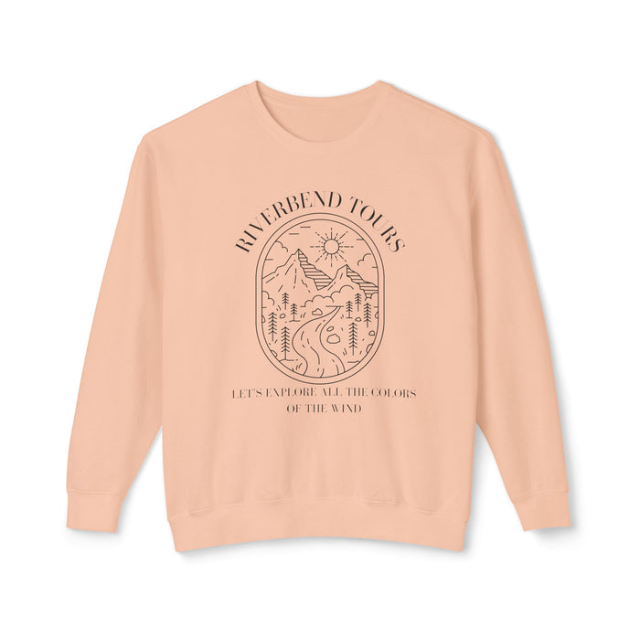 Riverbend Tours Unisex Lightweight Comfort Colors Crewneck Sweatshirt