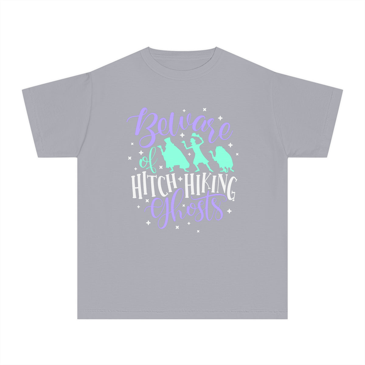 Beware of Hitchhiking Ghosts Comfort Colors Youth Midweight Tee