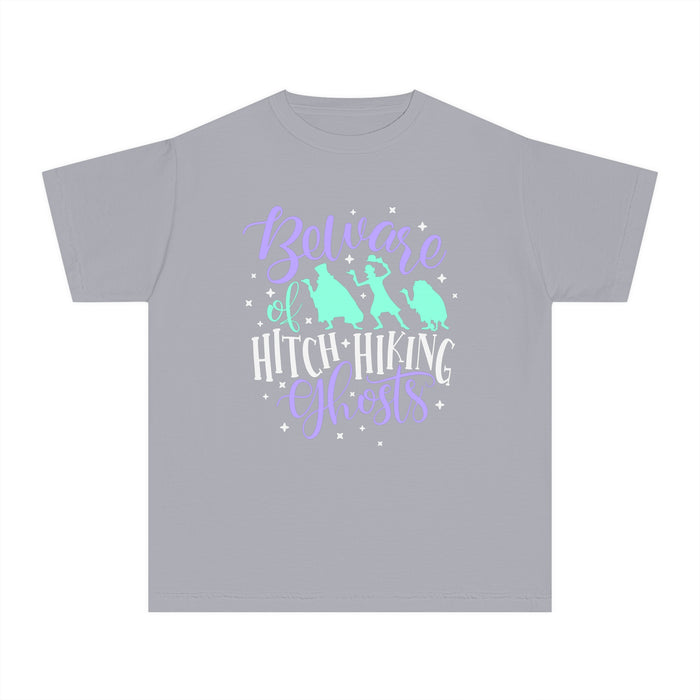 Beware of Hitchhiking Ghosts Comfort Colors Youth Midweight Tee