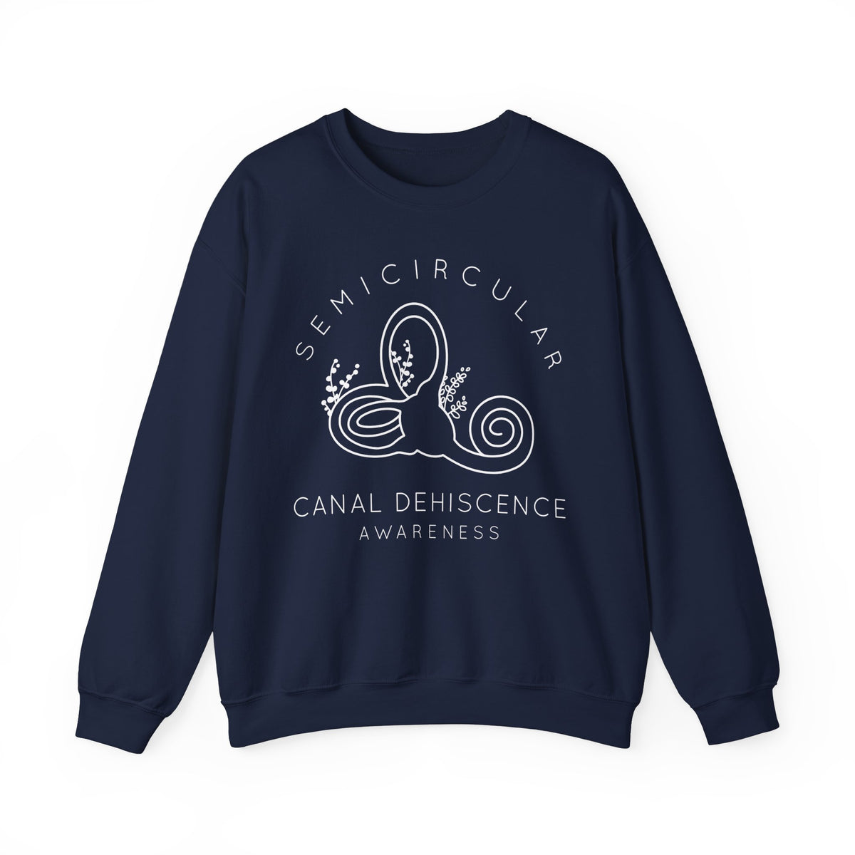 Semicircular Canal Dehiscence Awareness Gildan Unisex Heavy Blend™ Crewneck Sweatshirt