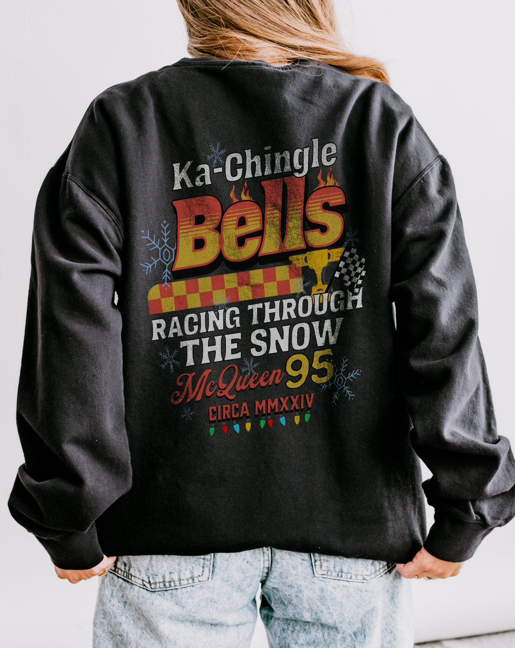 Ka-Chingle Bells Unisex Lightweight Comfort Colors Crewneck Sweatshirt