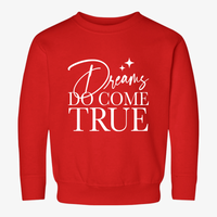 Dreams Do Come True Rabbit Skins Toddler Sweatshirt