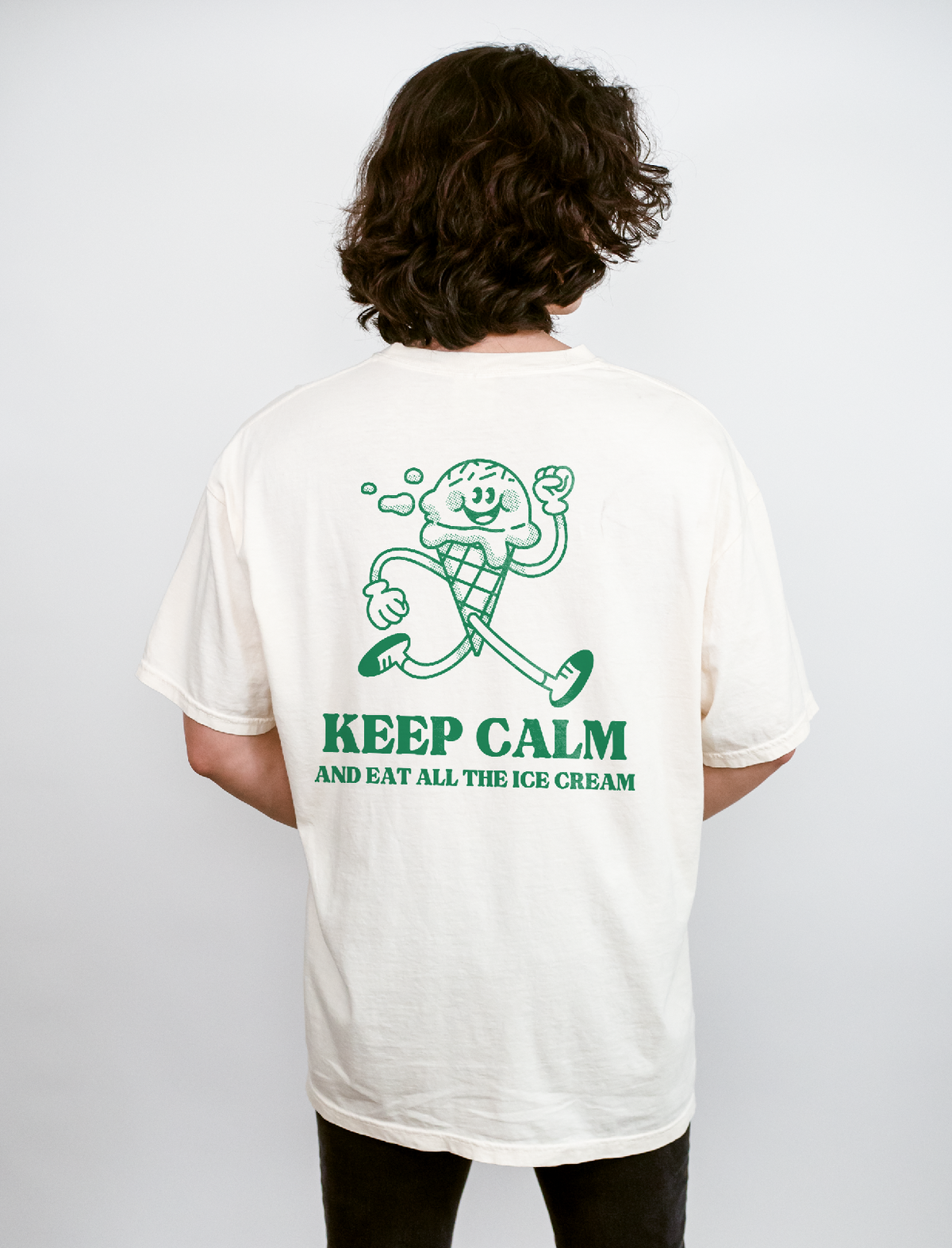 Keep Calm and Eat All the Ice Cream Comfort Colors Unisex Garment-Dyed T-shirt