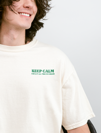 Keep Calm and Eat All the Ice Cream Comfort Colors Unisex Garment-Dyed T-shirt