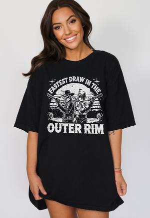 The Fastest Draw in the Outer Rim Comfort Colors Unisex Garment-Dyed T-shirt