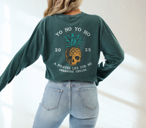 Yo Ho Treasure Cruise Comfort Colors Unisex Garment-dyed Long Sleeve T-Shirt