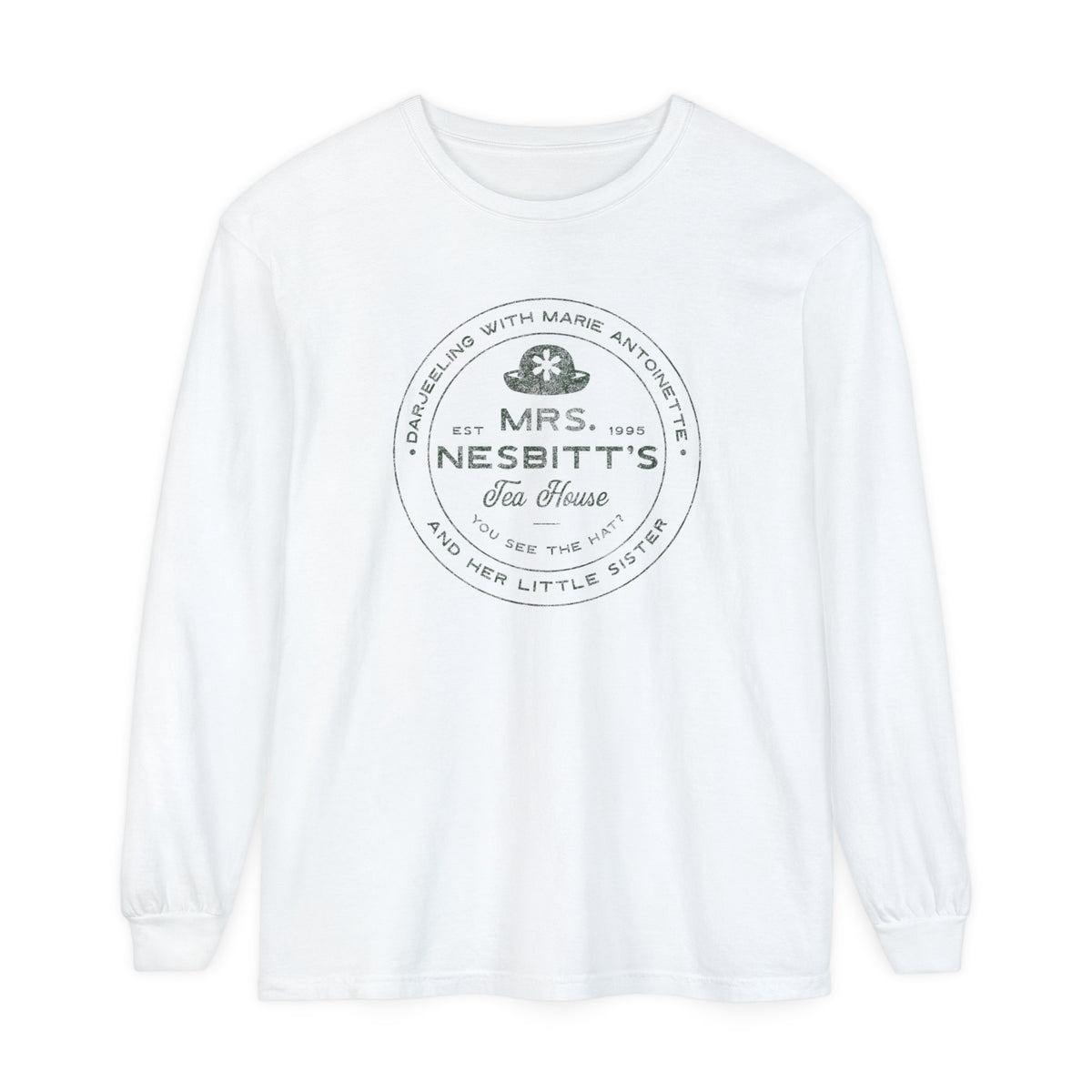 Mrs. Nesbitt's Tea House Comfort Colors Unisex Garment-dyed Long Sleeve T-Shirt